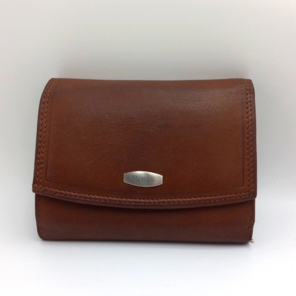 ROLFS VINTAGE GENUINE LEATHER CARD COIN TRIPOD WALLET